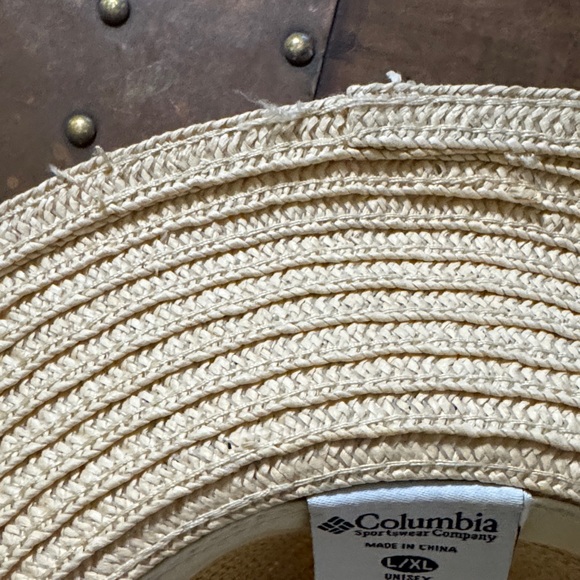 Columbia Tan Straw Hat with Brown Band - Picture 5 of 9